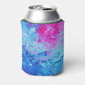 Canvas Mystery:抽象芸術油テクスチャ 缶クーラー (缶裏面)