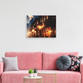 Canvas Night Street キャンバスプリント (インサイチュ (リビング))