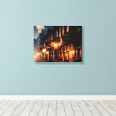 Canvas Night Street キャンバスプリント (インサイチュ (ウッドフロア))