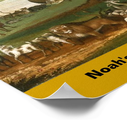 Canvas: Noah's Ark by Edward Hicks - 1846 ポスター (角)