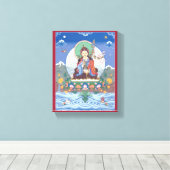 CANVAS - Padmasambhava - The 生まれ Lotus キャンバスプリント (インサイチュ (ウッドフロア))