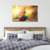 Canvas Printファンタジー人魚の夕暮れ キャンバスプリント (インサイチュ (寝室))