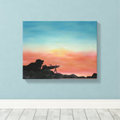 Canvas Print、軍隊「Freedom Procedures」絵画の キャンバスプリント (インサイチュ (ウッドフロア))