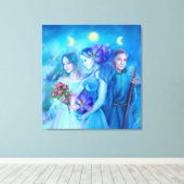 Canvas Print 3運命の女神 キャンバスプリント (インサイチュ (ウッドフロア))