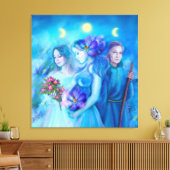 Canvas Print 3運命の女神 キャンバスプリント (インサイチュ (リビング))