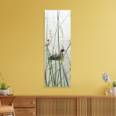 Canvas Print - American Coot in Reeds キャンバスプリント (インサイチュ (リビング))
