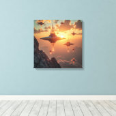 Canvas Print  (Armada at Sunrise) キャンバスプリント (インサイチュ (ウッドフロア))