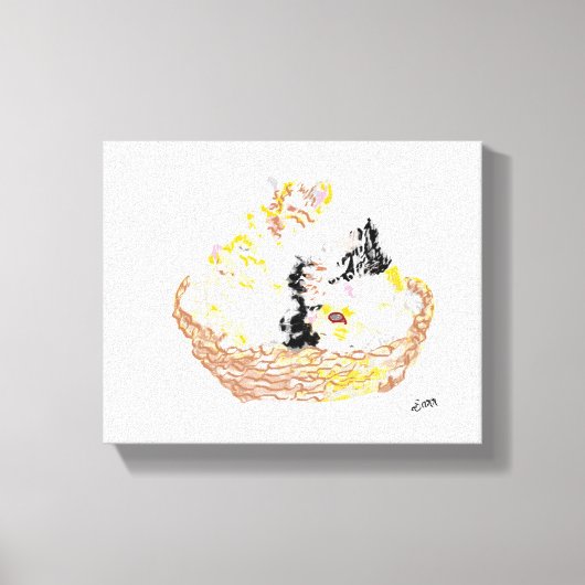 Canvas Print : Basful Of Kitten's キャンバスプリント (正面)