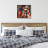 Canvas Print (Beading a Moccasin) キャンバスプリント (インサイチュ (寝室))