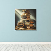 Canvas Print (Books in the Attic) キャンバスプリント (インサイチュ (ウッドフロア))