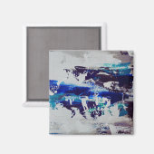 Canvas Print Brise | Art abstrait contemporain マグネット (正面/裏面)