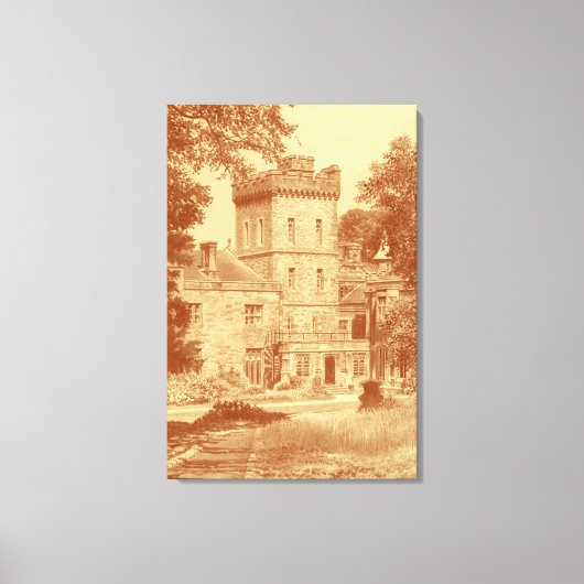 Canvas Print - 'Capernwray Hall' (Custard/Cinn) キャンバスプリント (正面)