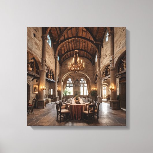 Canvas Print (Castle Dining Hall-6) キャンバスプリント (正面)