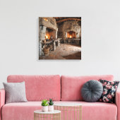 Canvas Print Castle Kitchen-2) キャンバスプリント (インサイチュ (リビング))