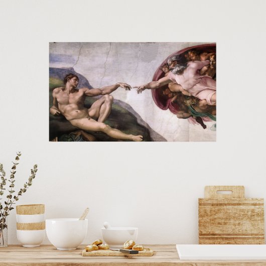 Canvas Print - Creation of Adam ポスター (キッチン)
