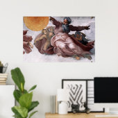 Canvas Print - Creation of Sun, Moon, and Planets ポスター (ホームオフィス)