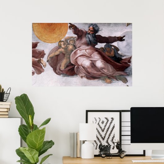 Canvas Print - Creation of Sun, Moon, and Planets ポスター (ホームオフィス)