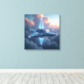 Canvas Print (Crystalline Starship) キャンバスプリント (インサイチュ (ウッドフロア))