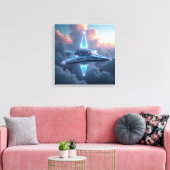 Canvas Print (Crystalline Starship) キャンバスプリント (インサイチュ (リビング))