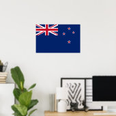 Canvas Print、Flag of New Zealand ポスター (ホームオフィス)