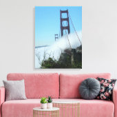 Canvas print - Fog over the Golden Gate Bridge キャンバスプリント (インサイチュ (リビング))