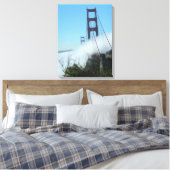 Canvas print - Fog over the Golden Gate Bridge キャンバスプリント (インサイチュ (寝室))