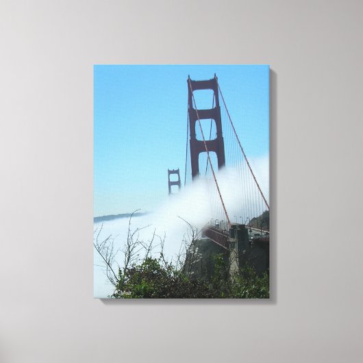Canvas print - Fog over the Golden Gate Bridge キャンバスプリント (正面)
