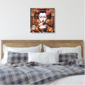 Canvas Print (Geisha and Rice Bowl) キャンバスプリント (インサイチュ (寝室))