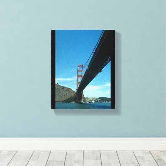 Canvas print - Golden Gate Bridge キャンバスプリント (インサイチュ (ウッドフロア))
