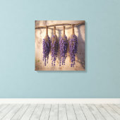 Canvas Print (Hanging Lavender Bundles) キャンバスプリント (インサイチュ (ウッドフロア))