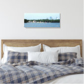 Canvas Print: Lake Harriet & Minneapolis Skyline_ キャンバスプリント (インサイチュ (寝室))