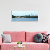 Canvas Print: Lake Harriet & Minneapolis Skyline_ キャンバスプリント (インサイチュ (リビング))