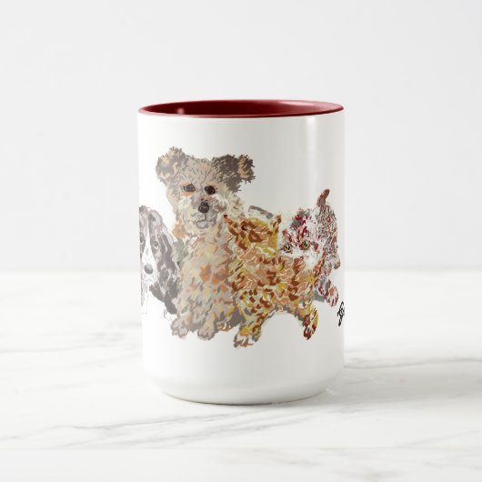 Canvas Print : Love Of Pet マグカップ (中央)