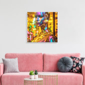Canvas Print (Metallic Woman) キャンバスプリント (インサイチュ (リビング))