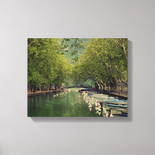 Canvas Print of Vasse Canal, Annecy, France キャンバスプリント (正面)