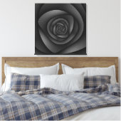 Canvas Print Spiral Labyrins (モノクロ) キャンバスプリント (インサイチュ (寝室))