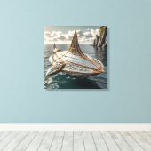 Canvas Print (Submergable UFO) キャンバスプリント (インサイチュ (ウッドフロア))