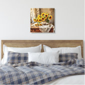 Canvas Print (Sunflowers and Lace) キャンバスプリント (インサイチュ (寝室))