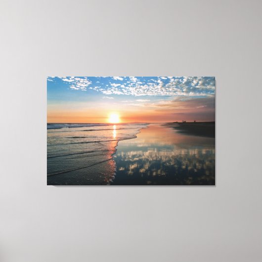 Canvas print - Sunset at Newportビーチ, CA キャンバスプリント (正面)