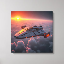 Canvas Print (Sunset UFO) キャンバスプリント