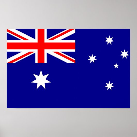 Canvas Print with Flag of Australia ポスター (正面)