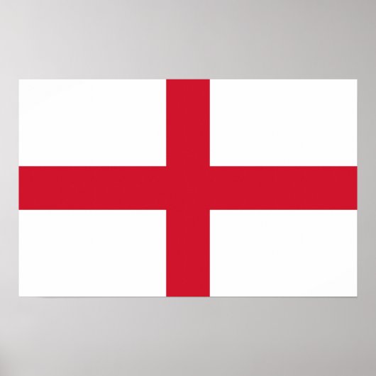 Canvas Print with Flag of England ポスター (正面)