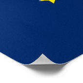 Canvas Print with Flag of Indiana, USA ポスター (角)