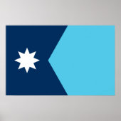 Canvas Print with Flag of Minnesota, USA ポスター (正面)