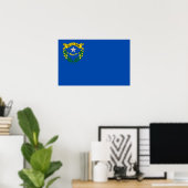 Canvas Print with Flag of Nevada, U.S.A. ポスター (ホームオフィス)