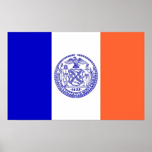 Canvas Print with Flag of New York, USA ポスター (正面)