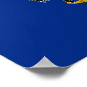 Canvas Print with Flag of Pennsylvania, USA ポスター (角)