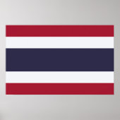 Canvas Print with Flag of Thailand ポスター (正面)