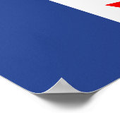 Canvas Print with Flag of Toronto, Canada ポスター (角)