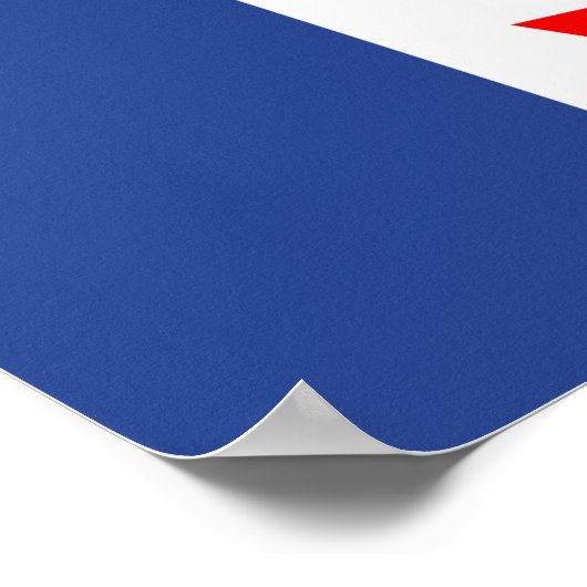 Canvas Print with Flag of Toronto, Canada ポスター (角)